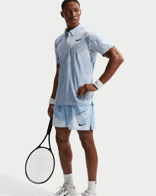 NikeCourt Slam Men's Dri-FIT Tennis Shorts (Work Blue / Hydrogen Blue / Black)