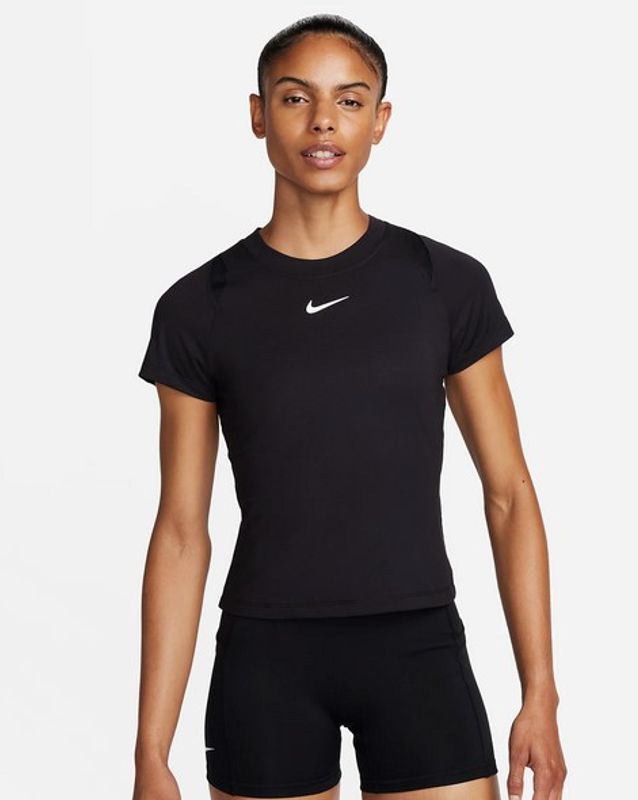 Nike Court Women's Dri-Fit Advantage Short Sleeve Top (Svart)