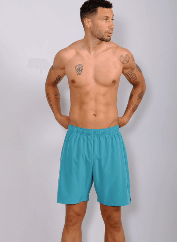 RS Men's Performance Shorts REC (Striking Teal / White)