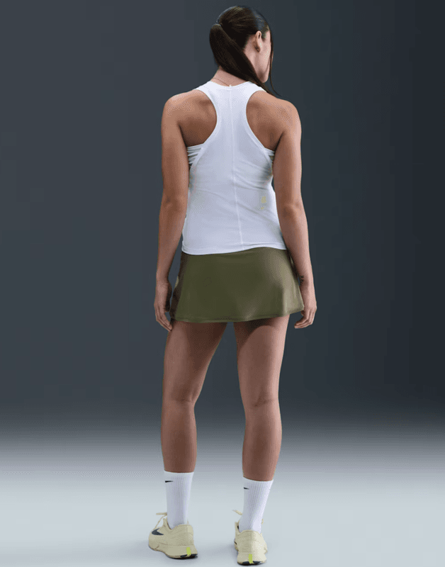 Nike Victory Women's Dri-FIT Straight Tennis Skirt (Medium Olive / White)