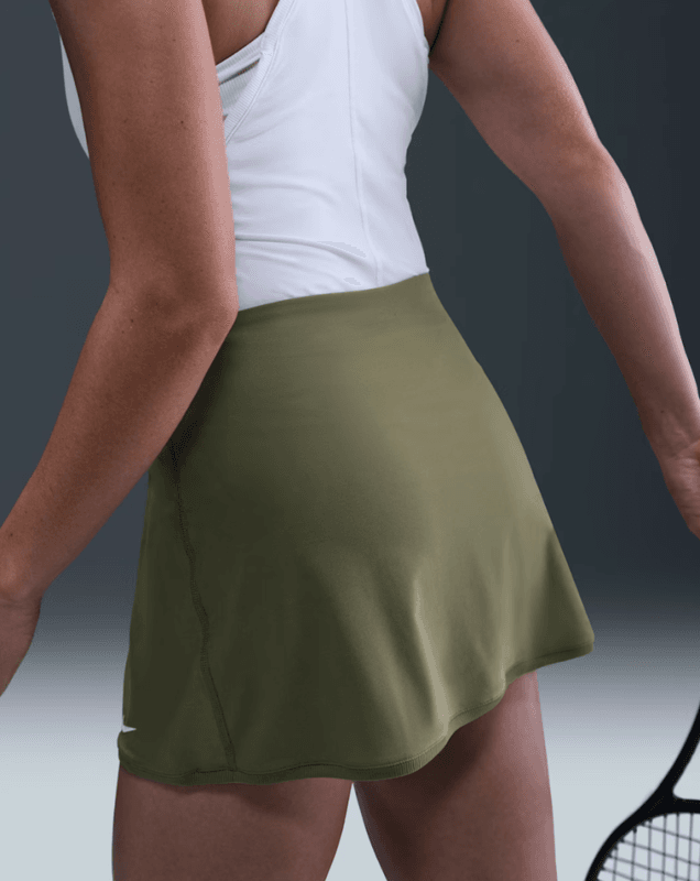 Nike Victory Women's Dri-FIT Straight Tennis Skirt (Medium Olive / White)